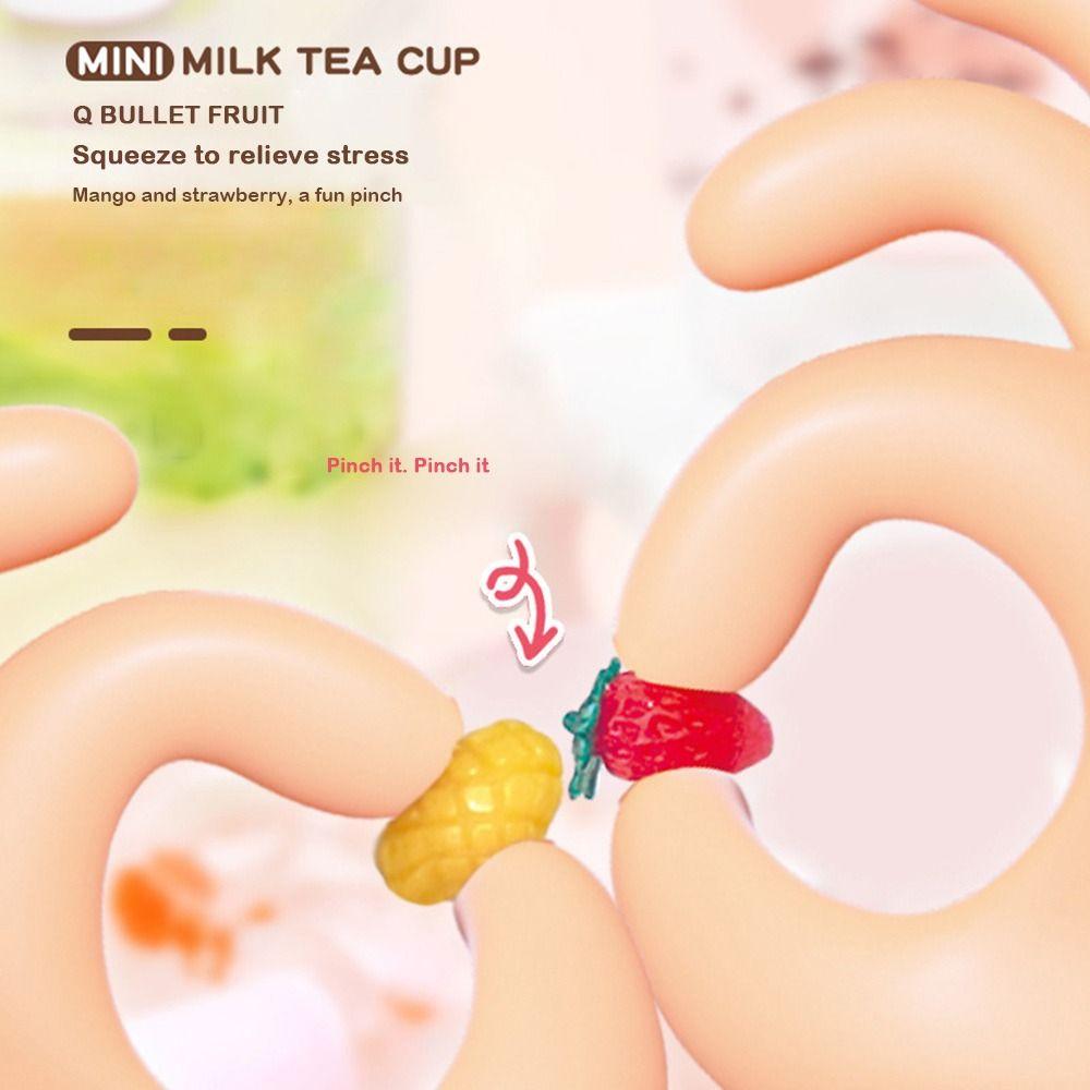 Colorful Stress Relieve Toys Set Bubble Tea Charm DIY Material Package Set Toy Accessories DIY Toy