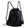 Basketball Backpack Large Capacity Outdoor Sports Bag Travel Bag Black Bag Bundle Mouth Bag Drawstring Bag Body Outdoor Sports