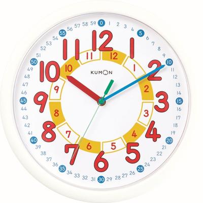 Kumon Publishing Study Clock DC-53 White, Educational Toy for Ages 3 and Up