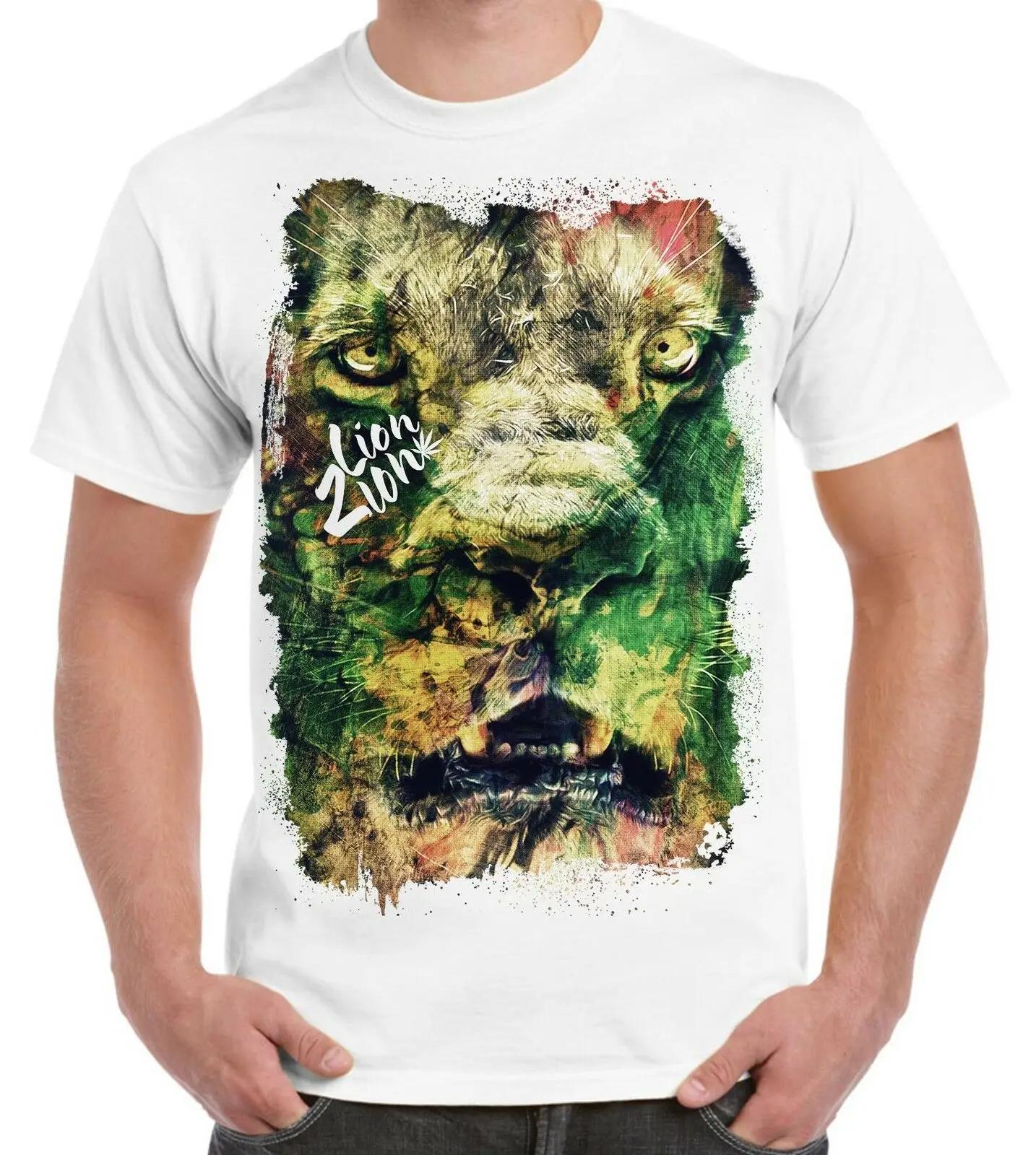 

Lion of Judah Zion Reggae Rasta Bob Marley TShirt Summer Cotton ONeck Short Sleeve Mens T Shirt New S3XL 4XL