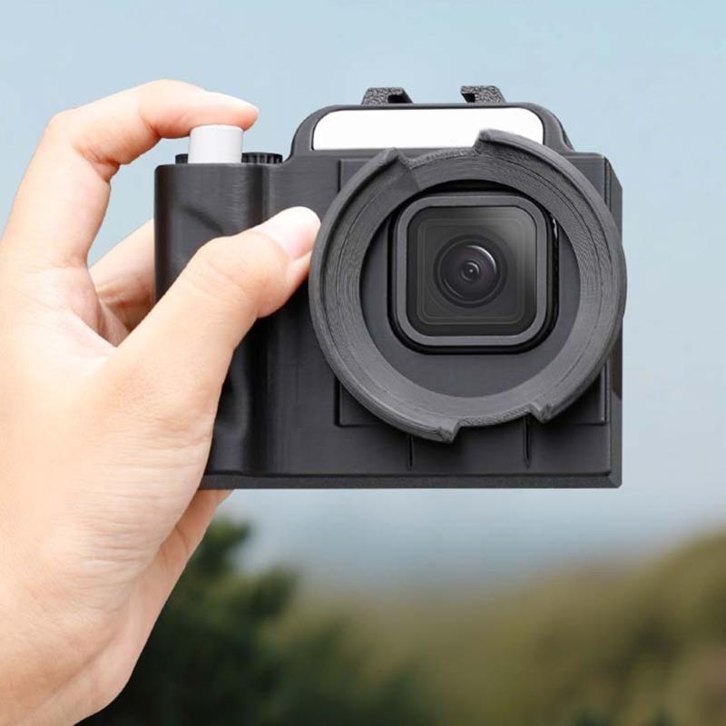 Camera Handle Modified ABS Grip Panoramic Action Camera Button Camera Handle Filter Lens Cap Accessories Attachment