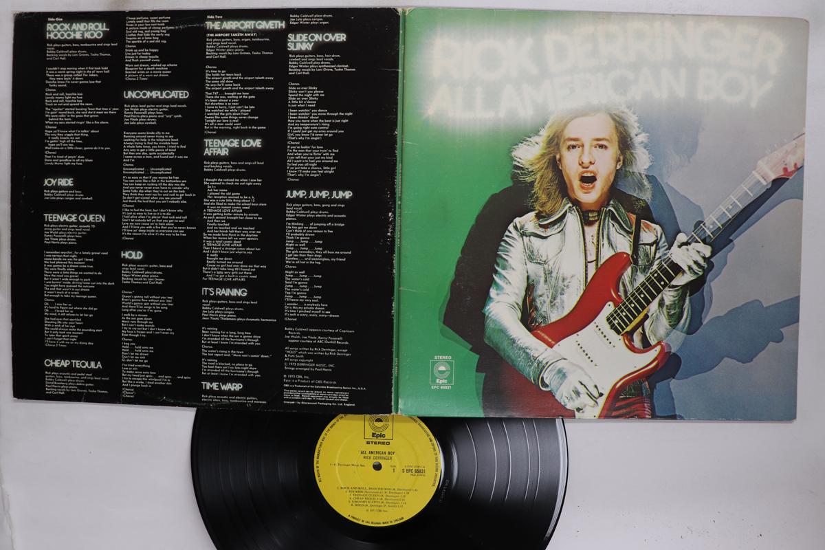 

LP Record RICK DERRINGER All American Boy SEPC65831 EPIC 1973 UK Rock Used