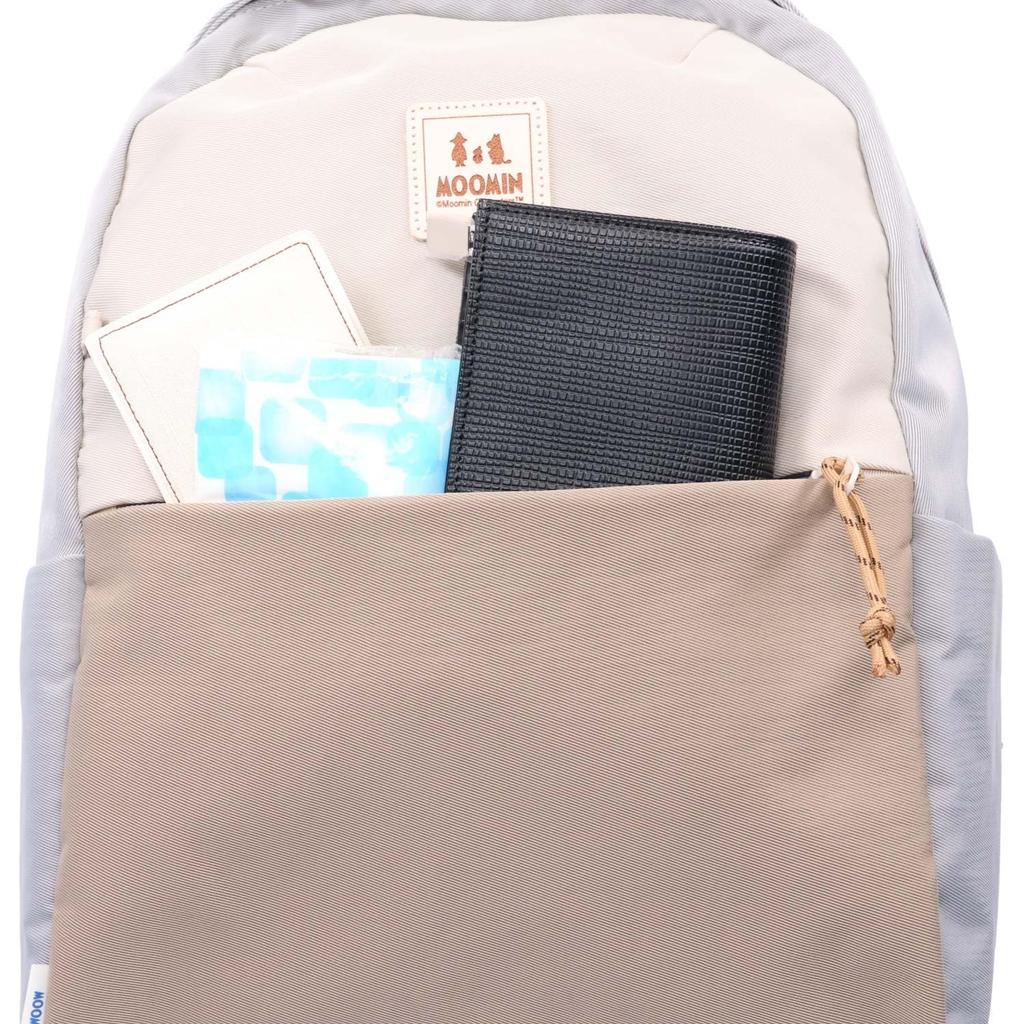 Backpack Rucksack Day Bag Round Type Nuance Gray 26 X 36 X 14 Cm Shoulder 74 Cm [Moomin] Women's Approx. (W) (H) (D) / Length ~ Approx. (length