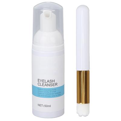 Eyelash Foam Cleanser Home Salon Portable Makeup Mascara Oil Removal Eyelash Shampoo for Women 50ml
