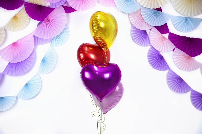 Balon Foliowy Serce, Złoty, 45Cm, 1 Szt.
