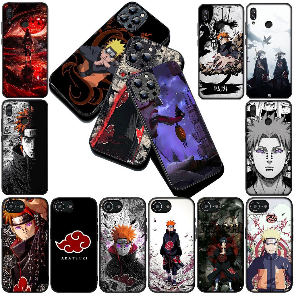 Pain Narutos Uchiha Itachi Akatsuki Silicone Phone Cover for Apple iPhone 17 Air 12 13 Pro Max Mini ProMax 7 + 8 Plus Soft Case