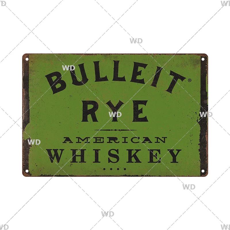 Whisky Marke Metall Vintage Blechschild Metallschild Dekorative Wandplakette Werbeschild Pub Bar Club Man Cave Dekor Wanddeko