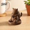 Lindo Accesorio de Escritorio de Gato, Figura de Gatos Jugando, Estatua Juguetona Impresa en 3D, Figura para Alféizar de Ventana, Escultura de Gatito Coleccionable, Adorno de Escritorio, Regalo para