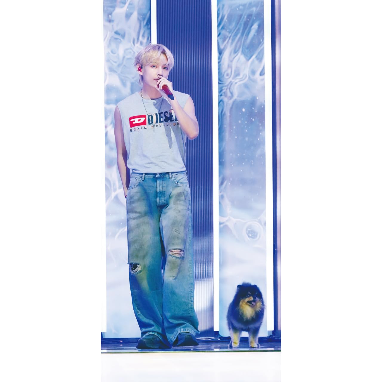 

Панорамный постер BTS V с Тэхёном V (Плакат Бантан) 700330мм (В_37)
