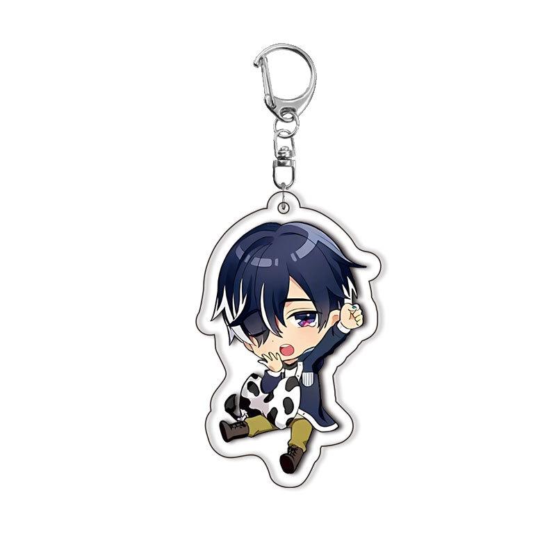 

Cartoon Nakajima Atsushi Kunikida Doppo Edogawa Rampo Bungo Stray Dogs Anime Acrylic Keychain Bag Bag Charms Car Key Ring Gifts about 5cm