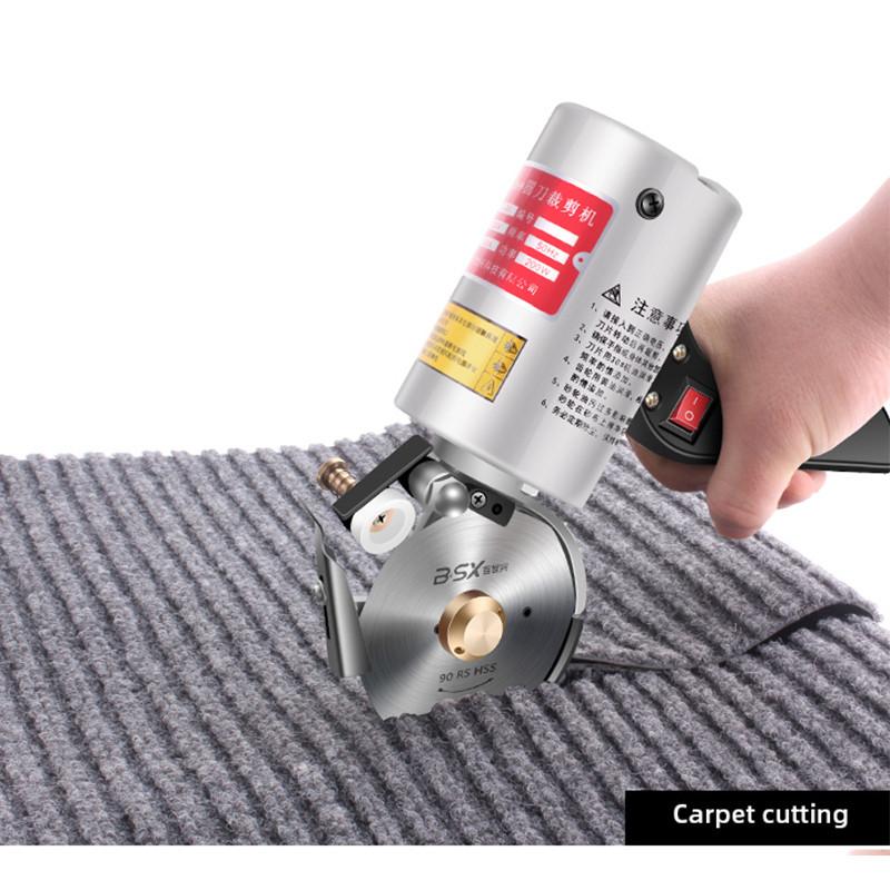 Small Household Electric Hand Push Scissors Fabric Round Knife Cutting Machine Portable Handheld Clothes Cutter