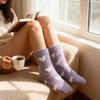 5Pairs Heart Socks Autumn Winter Thicken Warm Soft Plush Women Socks Coral Fleece Thermal Homewear Floor Sleeping Socks
