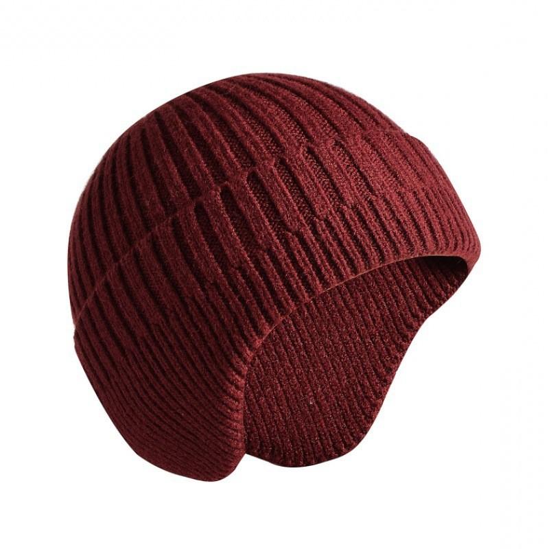 Simple Solid Color Men Casual Warm Knitted Hat With Ear Protection For Winter