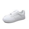 Genuine Leather Men's and Women's Same White Shoes, Spring and Autumn 2025 Thick-soled Breathable and Versatile Casual Board Shoes for Men and Women