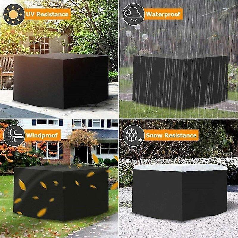 210*140*80CM  420D Square Garden Furniture Cover, Waterproof Garden Furniture Cover, Tear