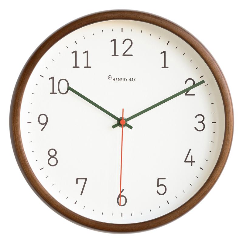 Clock solid wood wall clock living room 2025 new home simple wall watch silent clock wall quartz clock