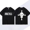 Whitebeard One Piece TShirt Men Summer Edward Newgate Jolly Roger Graphic Short Sleeve Streetwear Loose Fit Anime Fan Tee