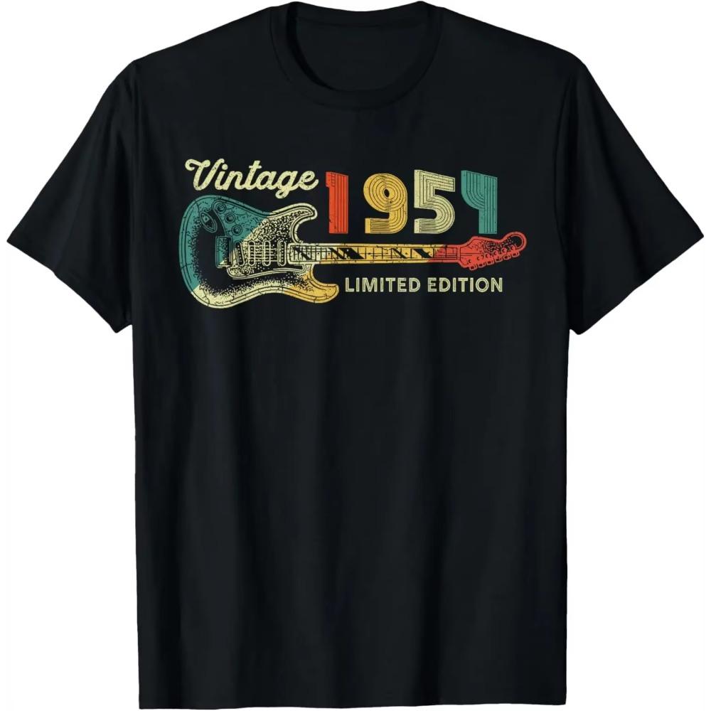 

Любитель гитары 70 лет - Винтаж 1954 Ограниченный тираж футболки с принтом Оригинальный дизайн Подарки Футболка унисекс Летние мягкие топы XXXXXL бежевый