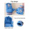 Cycling Winter Kids Gloves Half Finger Flap Gloves  for 3-12 Years Boys Girls