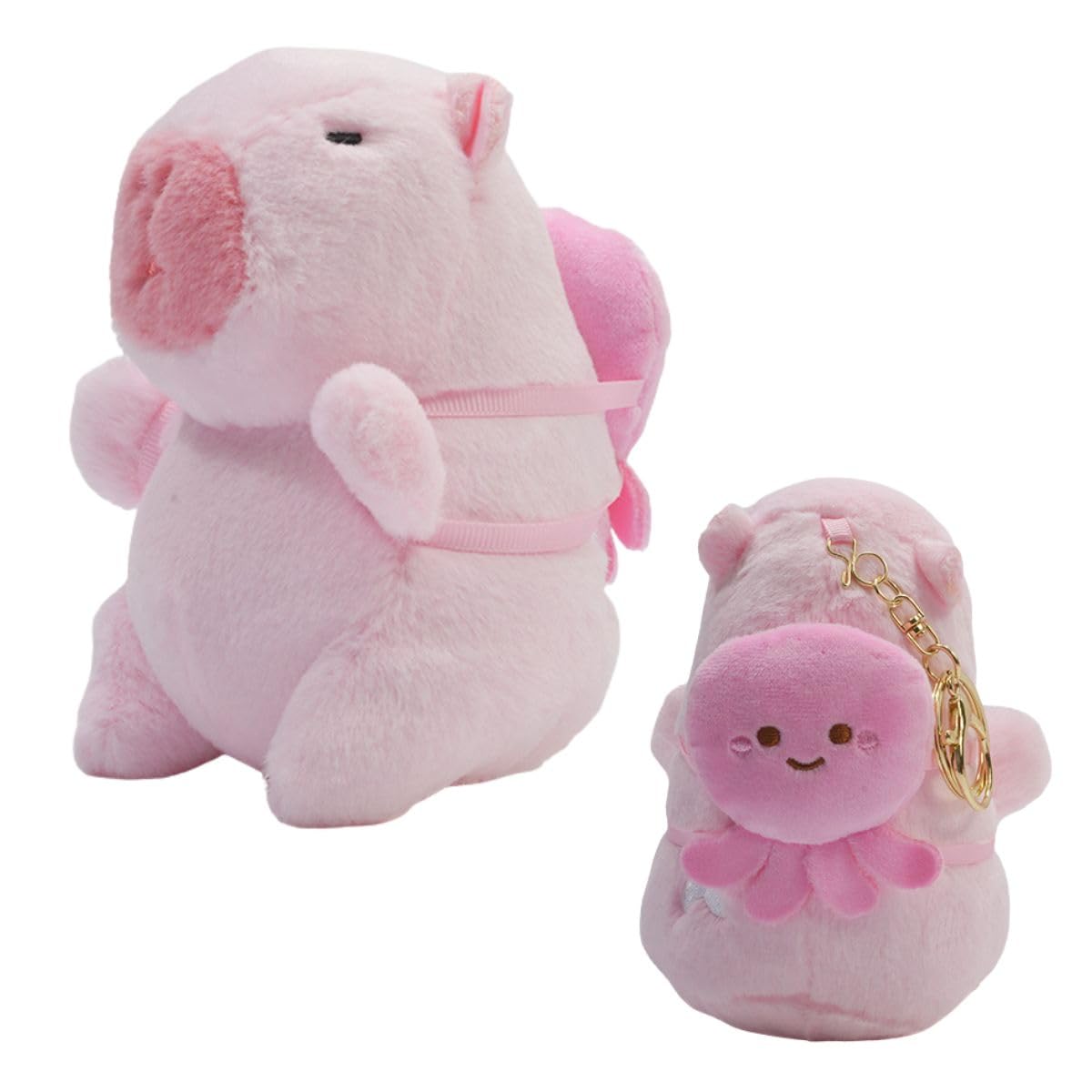 

Clearstone Capybara Plush Keychain Chabimaru Octopus 13cm Pink