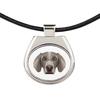 Weimaraner, Grey Ghost – Necklace with a geometric design and the inscription "Art-Dog" | Art-Dog