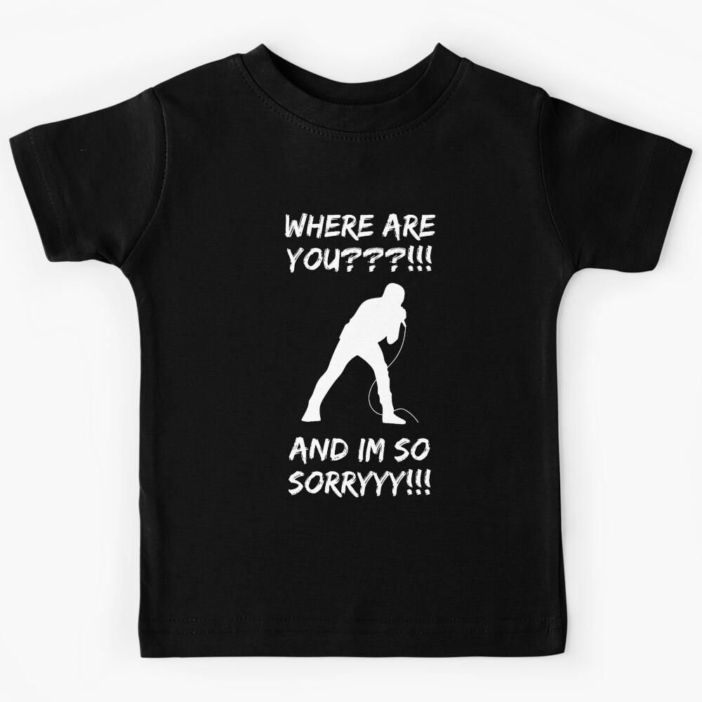 I Miss you Lyrics Kids T-Shirt 150