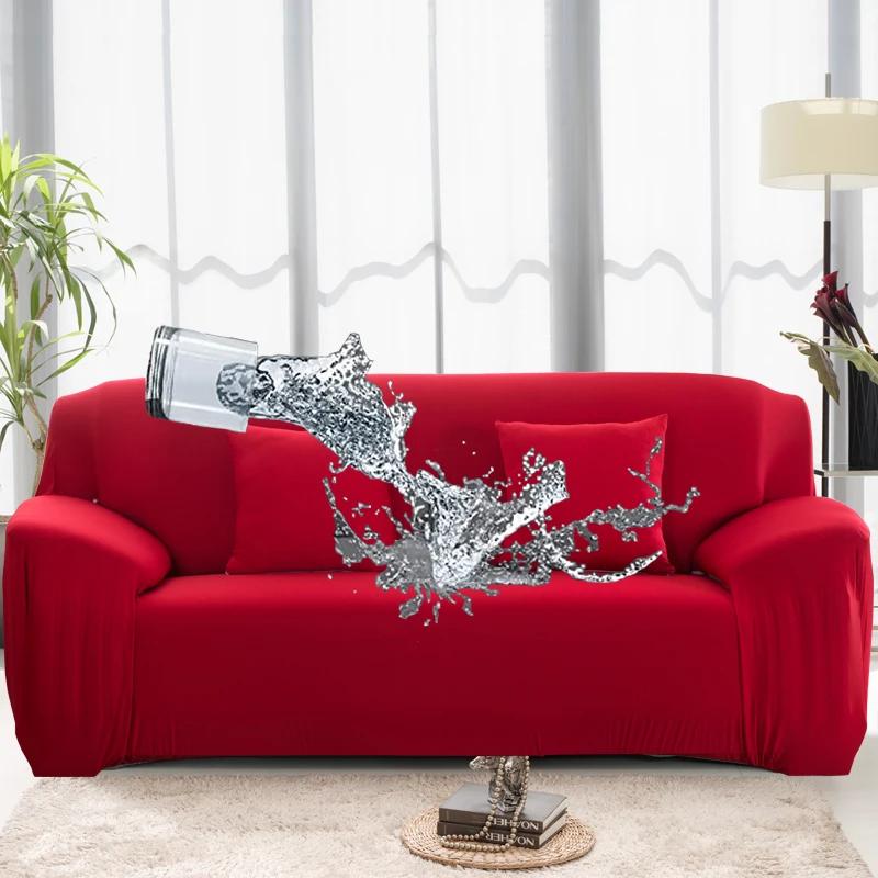 1/2/3/4 Seats Sofa Couch Cover Waterproof Elastic Corner Sofa Covers L Shaped Sofa Slip Cover Protector Bench Cover Thin Fabric
