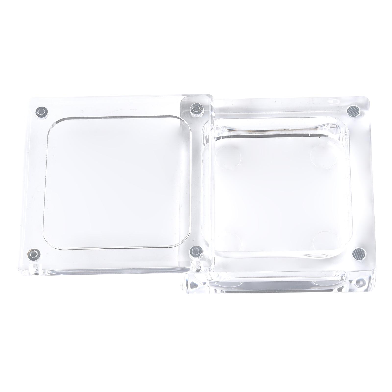 

1 шт., акриловая витрина для ювелирных изделий, прозрачная 6x6cm