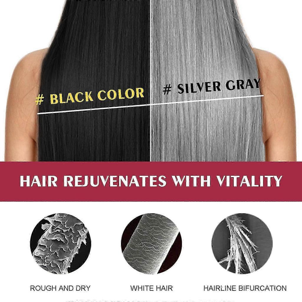 Hair Dye shampoo, Instant 3 in 1 Hair Color Shampoo, Gray Hair Coverage Shampoo Long Lasting for Men and Women