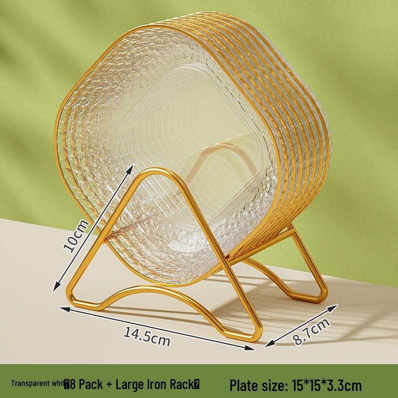 Luxury Plastic Bone Dish: Versatile Small Plate for Snacks, Fruits, Residue Storage, and Stir-Fry.