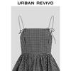 UR Women's Color-block Plaid Camisole Mini Dress