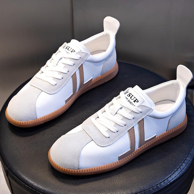 

Genuine leather 2025 spring new little white shoes women s flat-soled women s shoes Forrest Gump women s single shoes comfortable German training 40