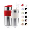 BODUM TRAVEL MUG, 350ml Gunmetal Stainless Steel Tumbler, Insulates Hot or Cold Drinks, Double-Walled Design, Dishwasher Safe, Outdoor Use