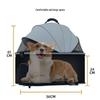 Lightweight Foldable Pet Stroller with Detachable Cage for Small Dogs & Cats
