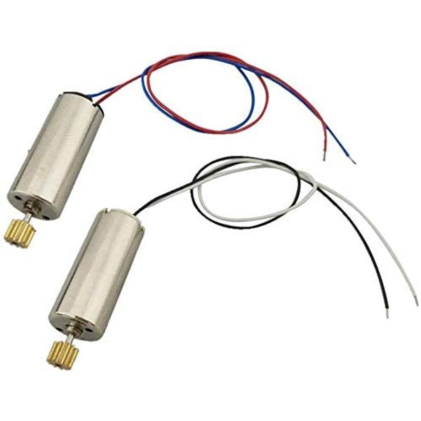 Ersatzmotor-Set für RC-Drohne JJRC H8C H8D DFD F183 | 4er-Pack | 2 CW + 2 CCW | Langlebiges Messingzahnrad | Silber