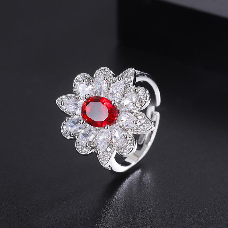 S925 Srebrna Igła Popularna Symulacja Hongbao Biżuteria Akcesoria Zestaw Pierścień Naszyjnik