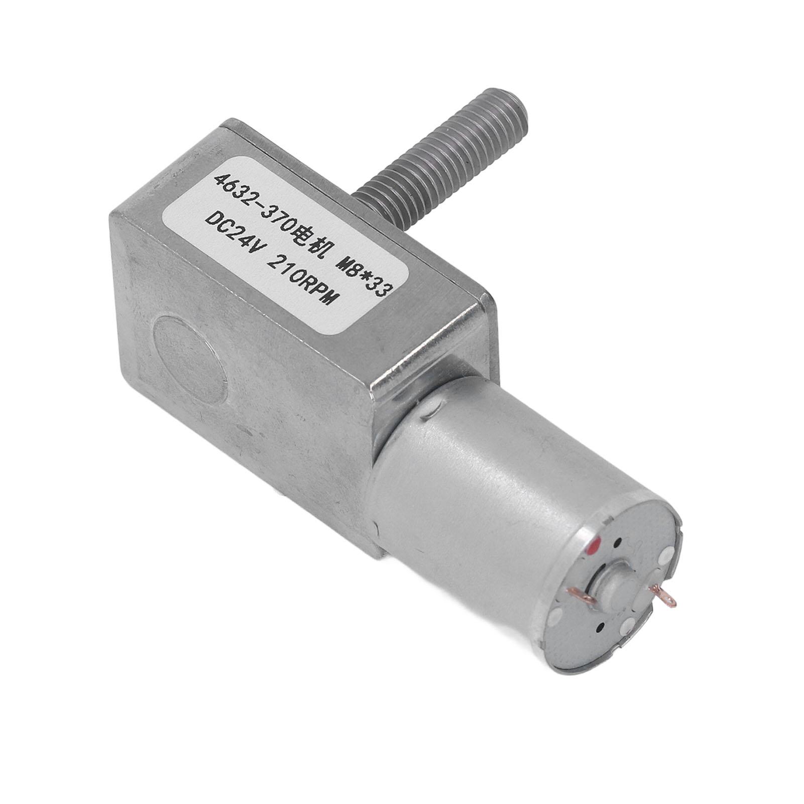 

Turbo Worm Geared Motor High Torsion Micro Gearbox DC24V M8x33mm Electrical Tools 210RPM