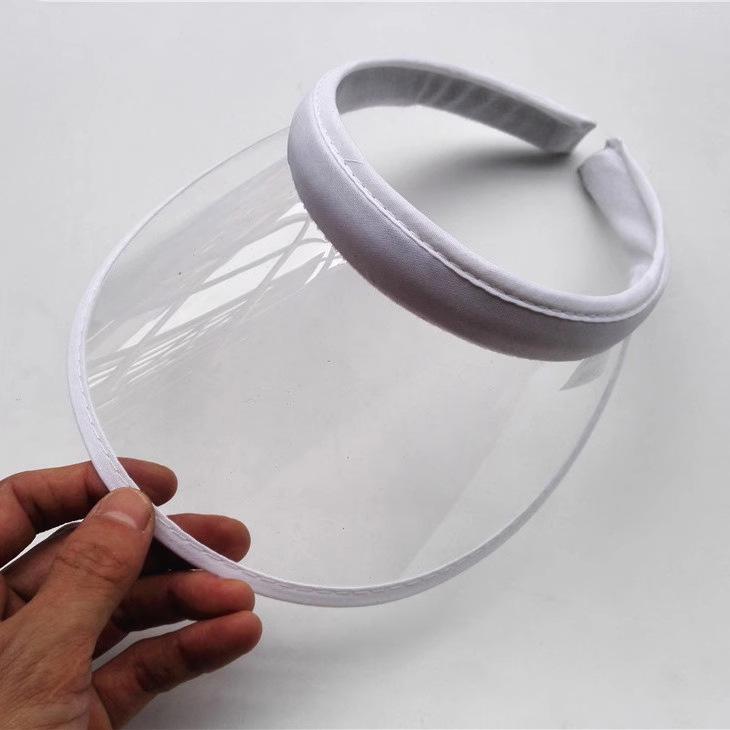 Unisex UV Protection Colorful Transparent Sun Hat