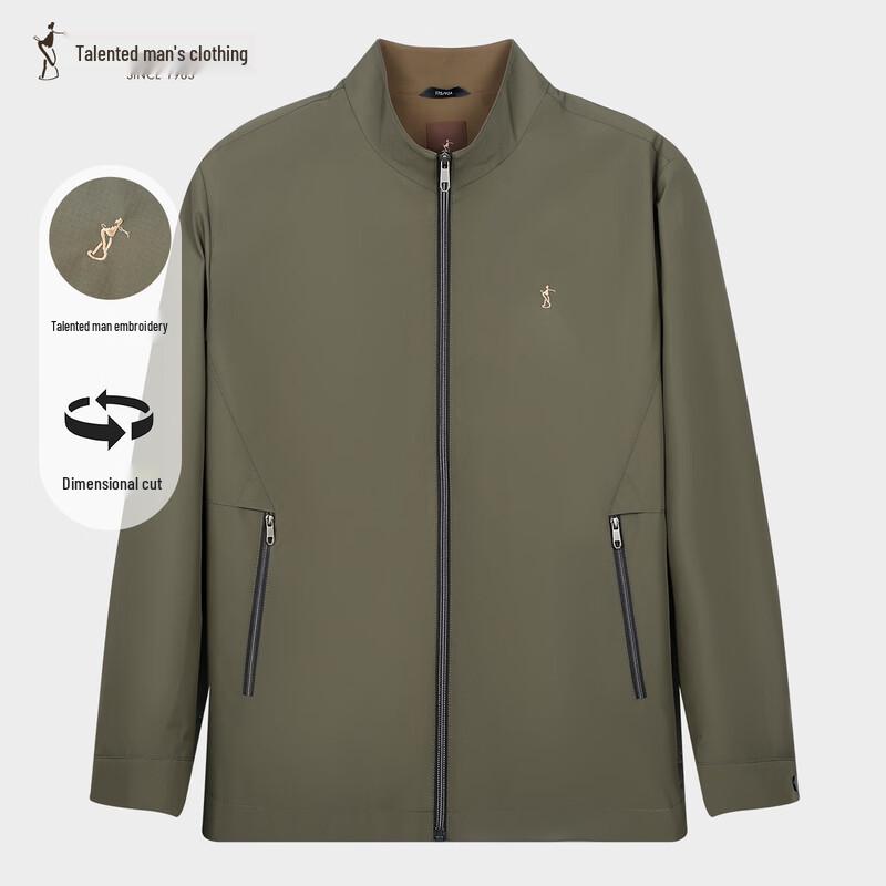 Men s Lightweight Stand Collar Windproof Jacket XL