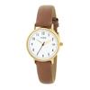 Daily Watch with Date Easy To Job Brown J-AXIS Display, Simple, Basic, Read, Business, Hunting, Student, Unisex, (CF3B0029)