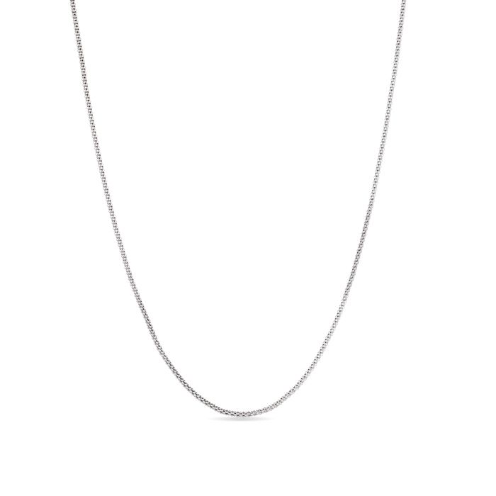 Collier - LUXENTER - Nursis - Argent 925 - Plaqué Rhodium - 42 cm + 3 cm de rallonge