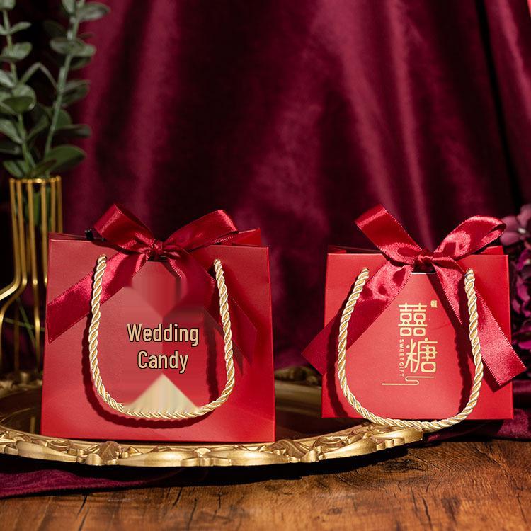 Cross-Border Wedding Favor Gift Bag - Creative Fresh White Candy Box Packaging