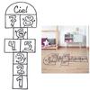 [A1652] - Giant Floor Sticker 'Hopscotch' Black White - 148x56 Cm