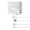 200W GaN Multi-Port PD Fast Charger with 2A4C Ports for Phones & Laptops