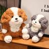 Border Collie Puppy Plush Doll - Cute Comfort Pillow & Birthday Gift for Children