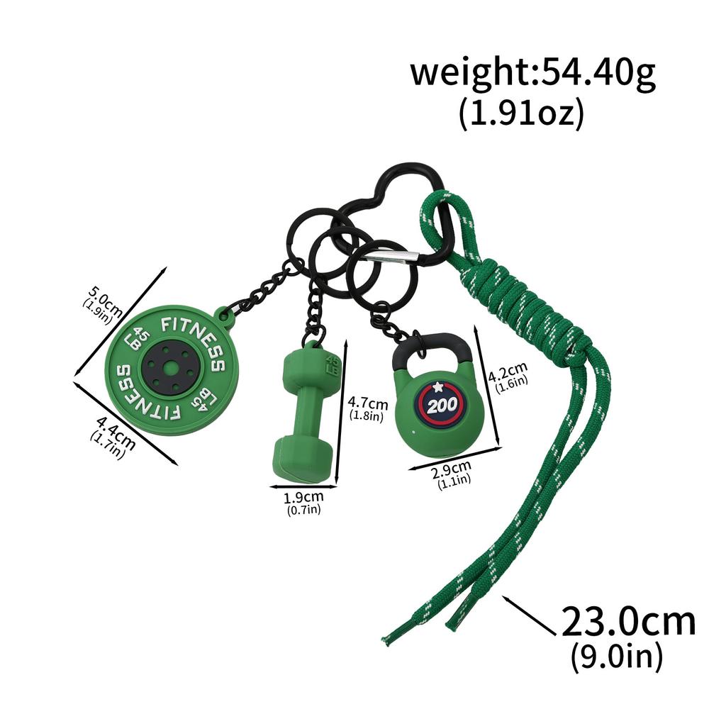 3DMini Dumbbell Fitness Kettle for Women Men Fashion Bag Pendant Fitness Enthusiast Athlete Bag Car Key Decoration Gift Bag Charm