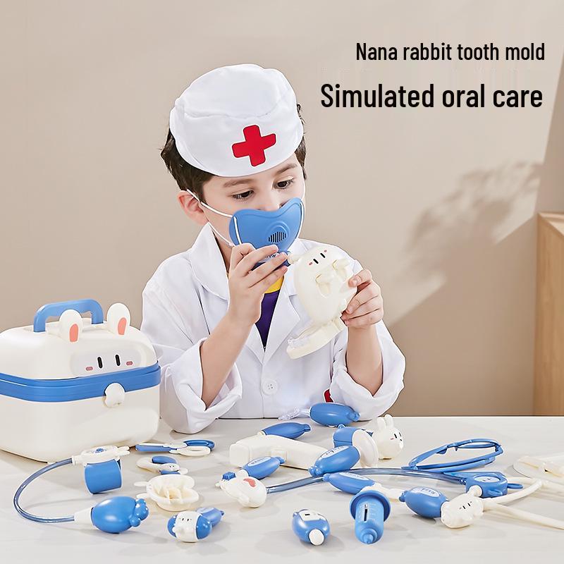 Nana Rabbit Doctor Play Set: Educational Toy Suitcase for Kids