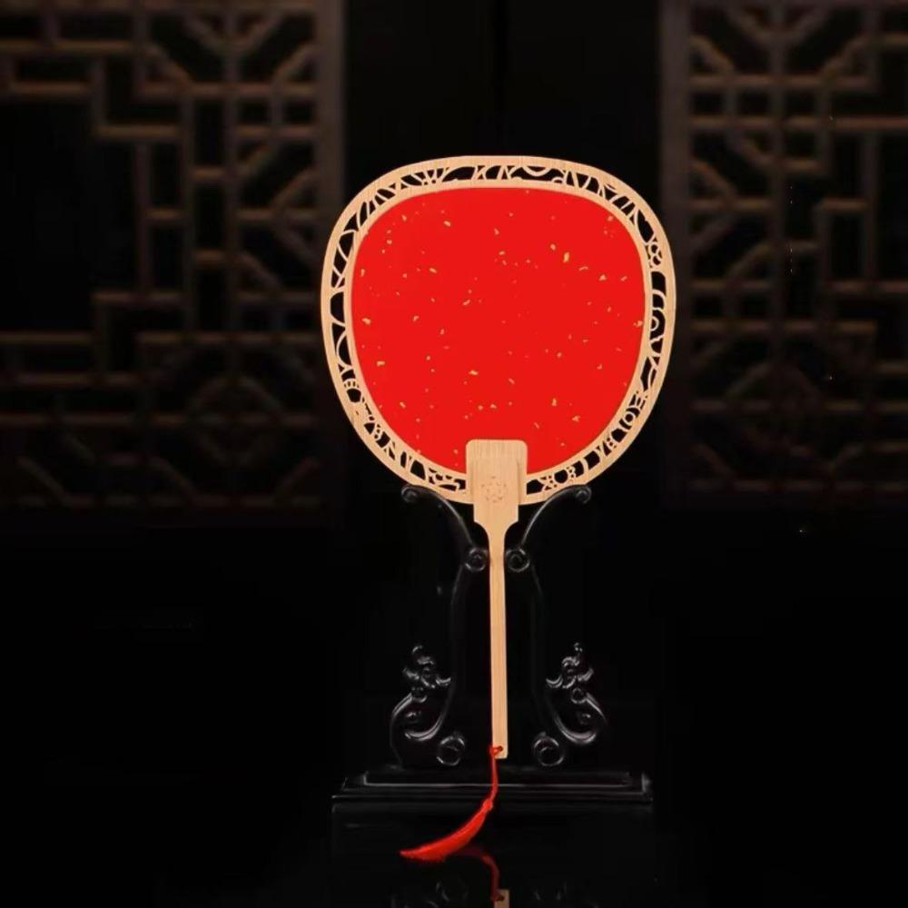 

Винтажный пустой веер из бумаги сюань в китайском стиле, круглый веер туань, классический ручной веер, реквизит для фото Style 6