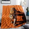 1Pc DuneBeasts Print Flannel Blanket, High quality Comfortable for All Seasons, Home Decor, Warmth and Comfort, Perfect for Christmas Gifts