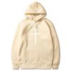 Men's Cross Graphic Hoodie - Black Casual Pullover Sweatshirt with Religious Symbol Print, Fashion Streetwear for Autumn/Winter